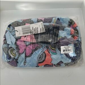 Vera Bradley Blue and Pink Floral Pouch